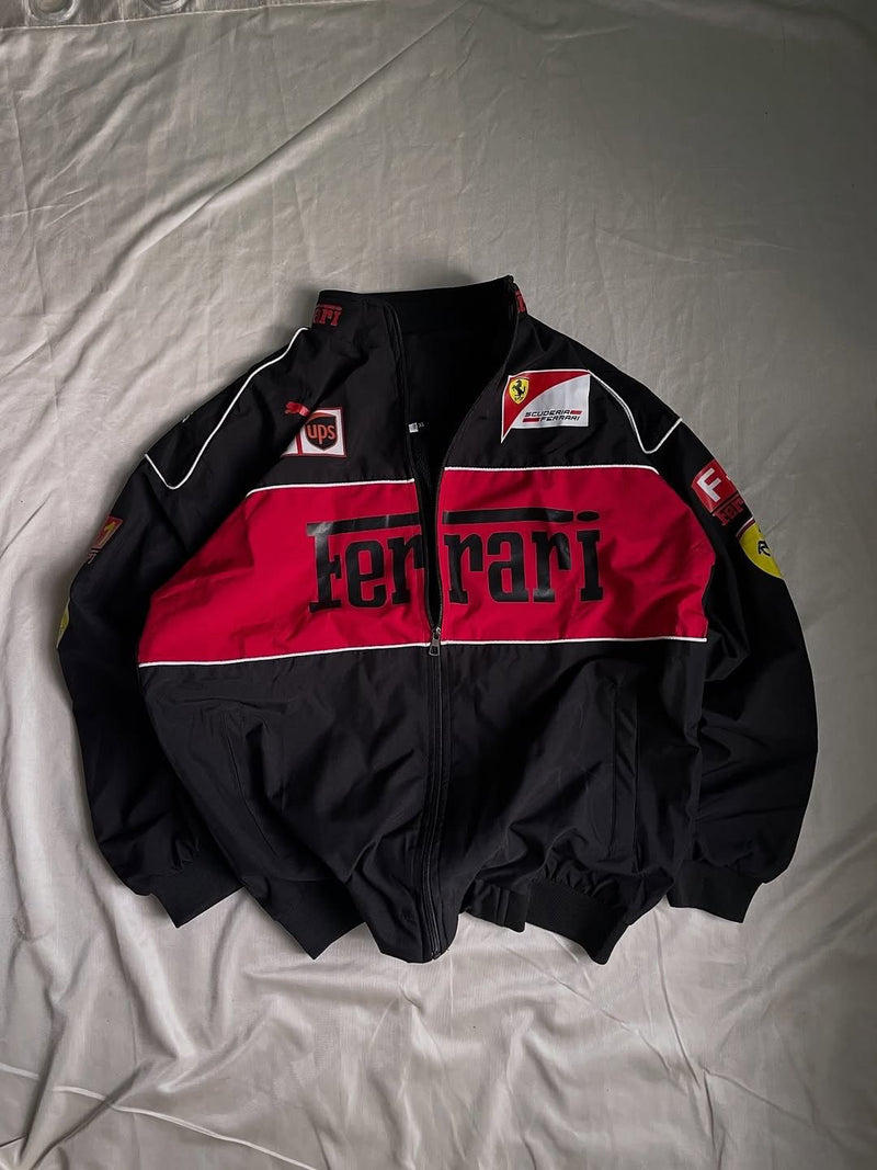 Ferrari F1 racing jacket in black-Perspective