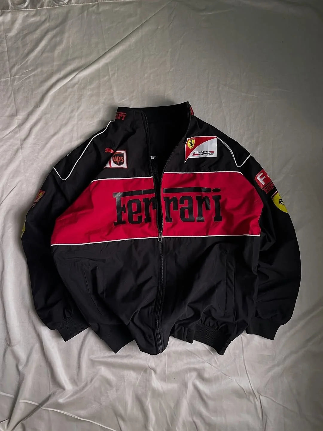 Ferrari F1 racing jacket in black