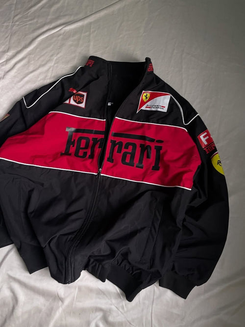 Ferrari F1 racing jacket in black-Perspective