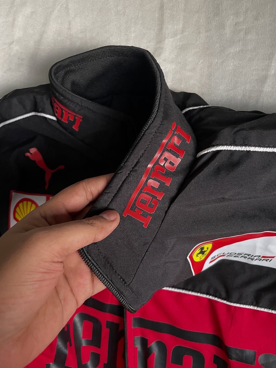 Ferrari F1 racing jacket in black-Perspective